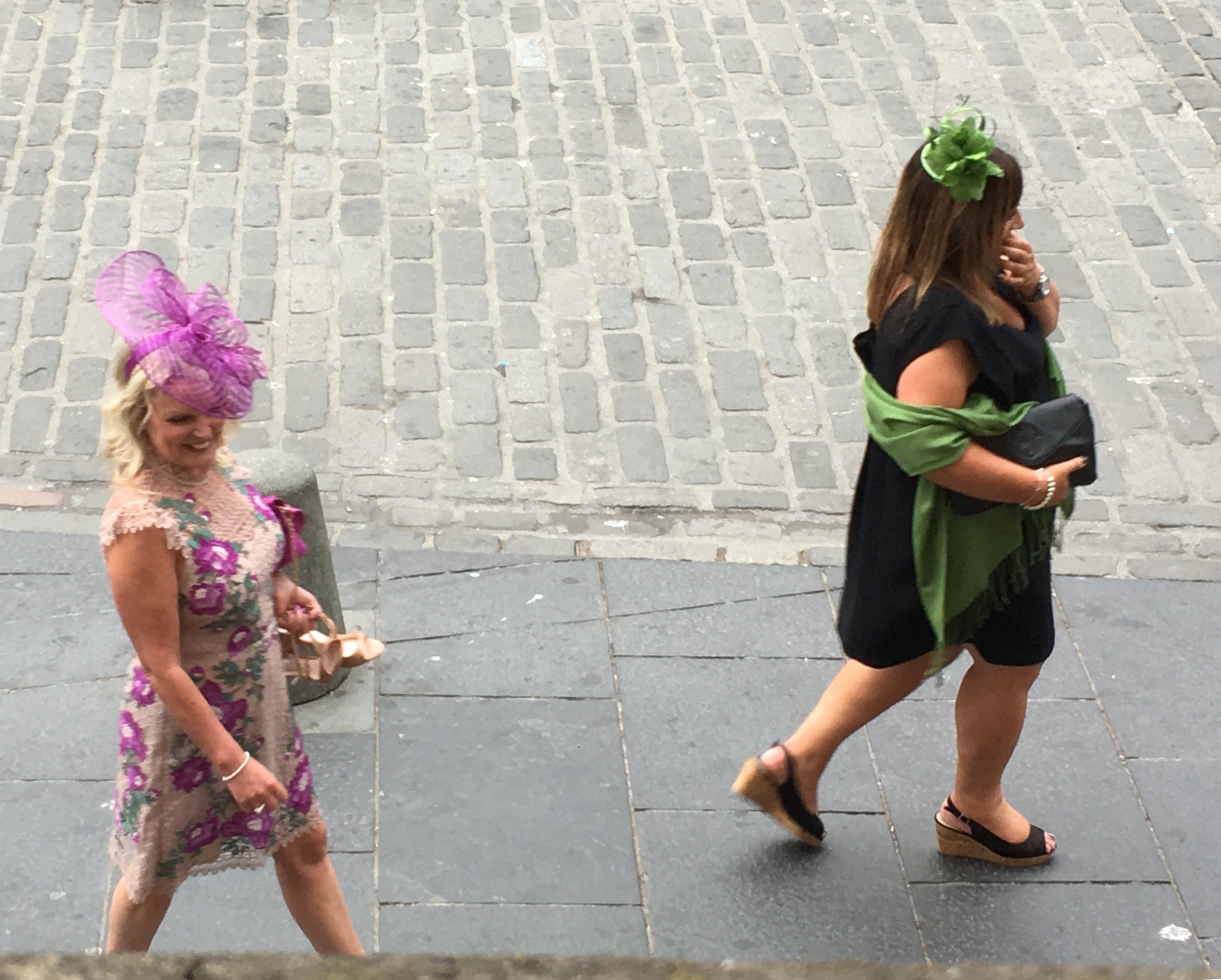 Fascinators of two women
