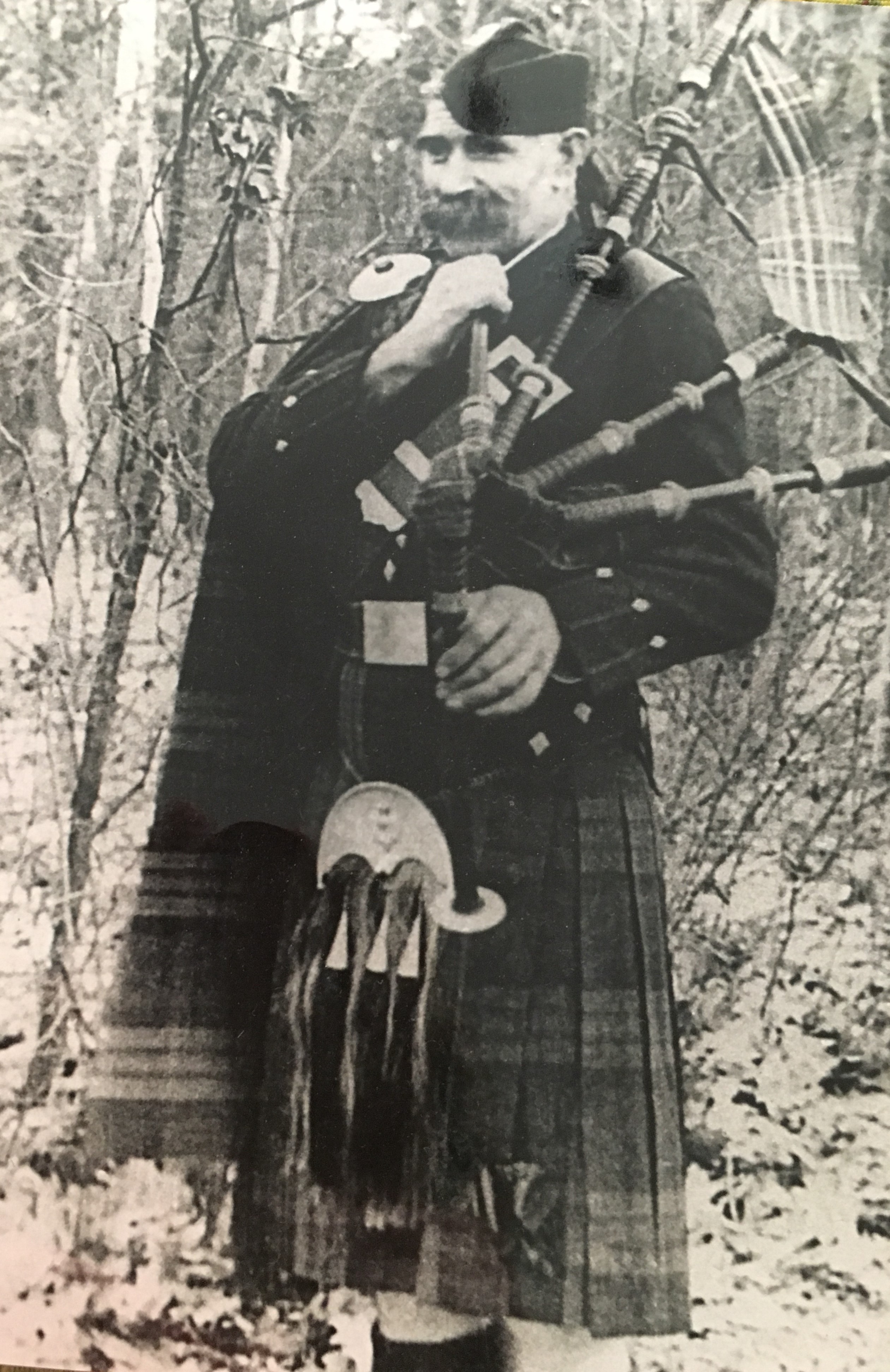 James Macdougall in a kilt