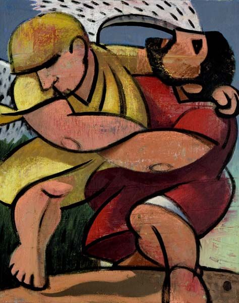 Jacob wrestles with God