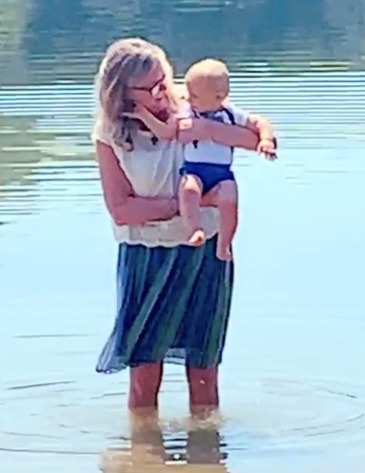 Levi baptism hand on face