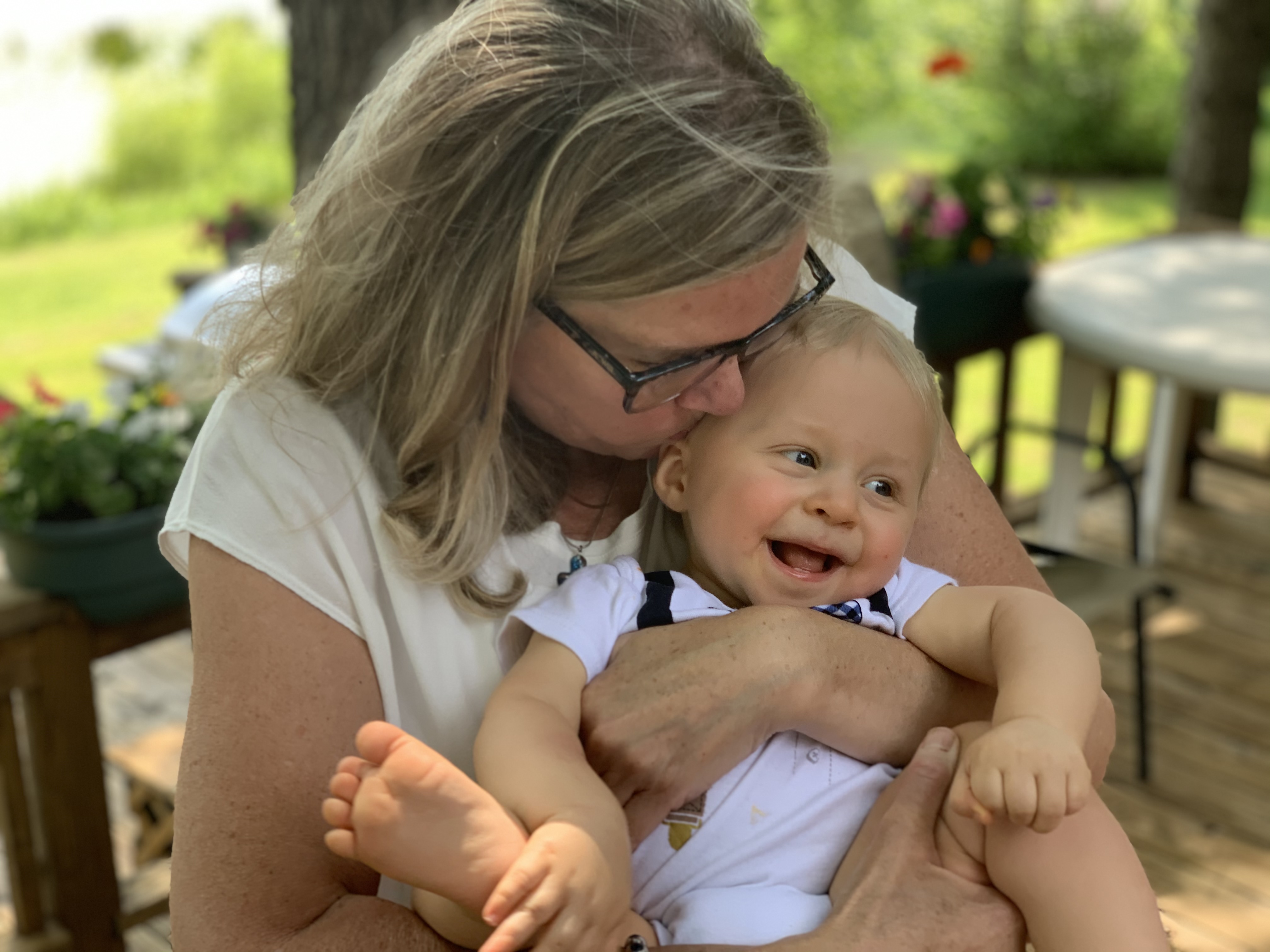 Levi baptism me kissing him!